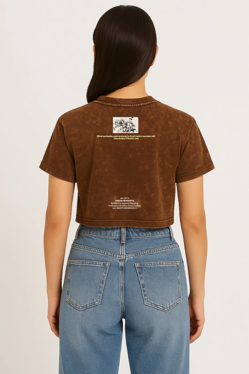 Made Like A Gun Cropped Tee 002_Royal Enfield x Urban Monkey - Image 10