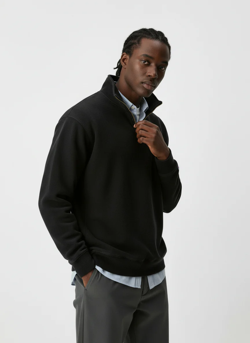 Old Money Sweatshirt // Black - Image 4