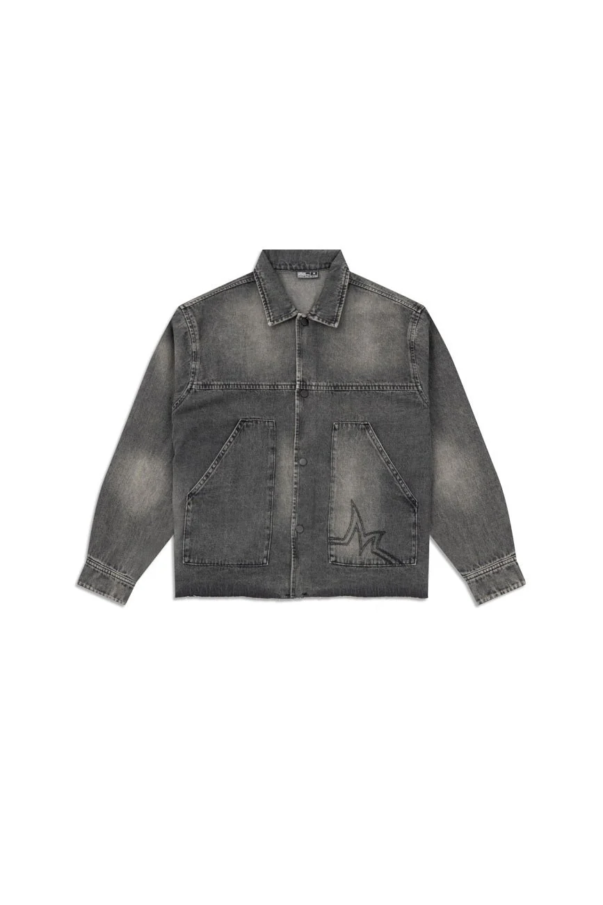Novocaine // Frayed Hem Denim Jacket - Image 2