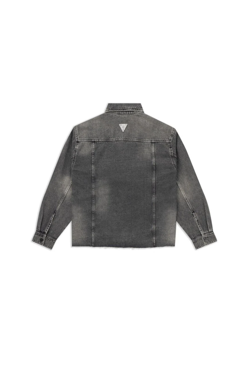 Novocaine // Frayed Hem Denim Jacket - Image 3
