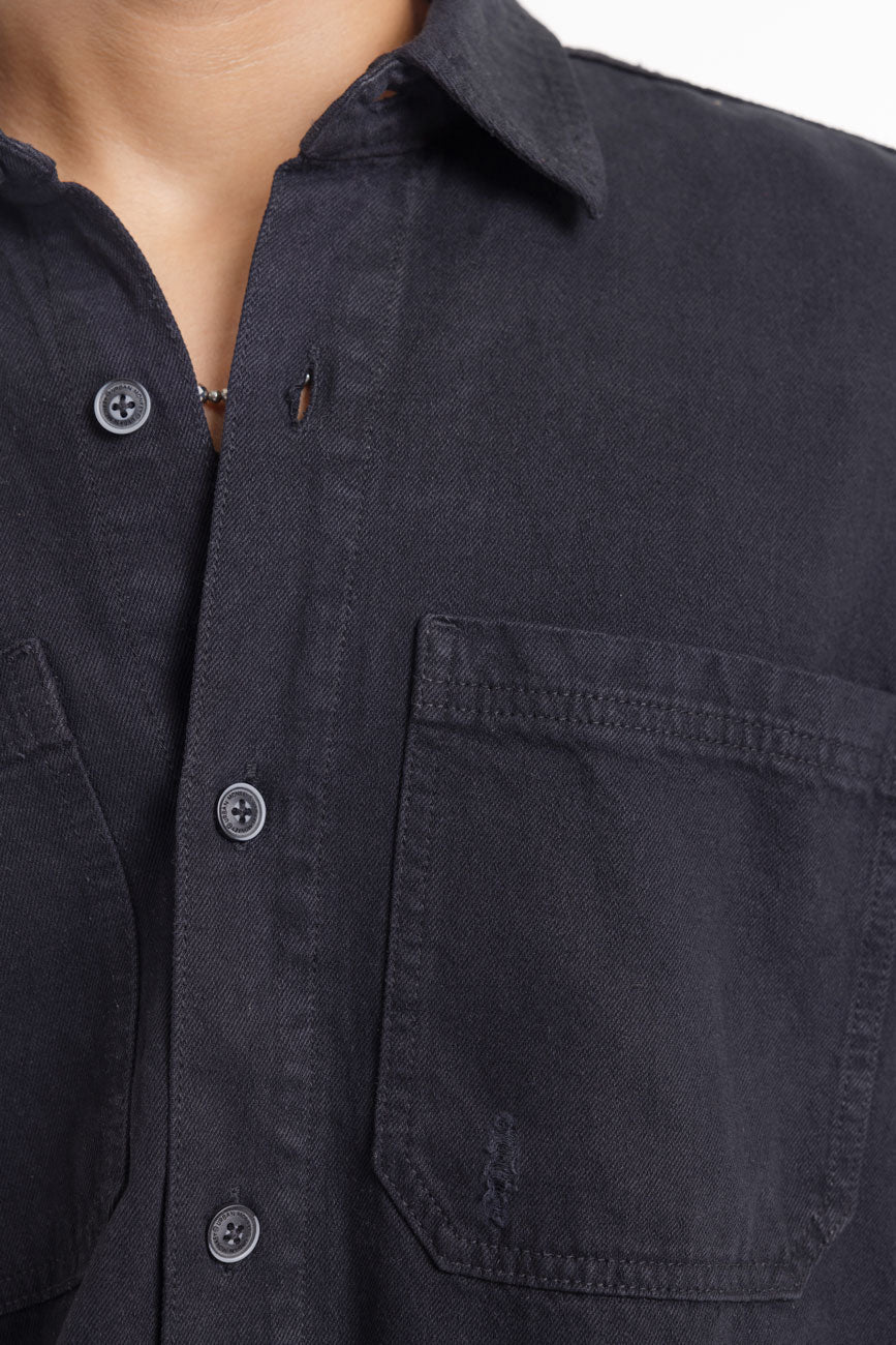 Old Money // Casual Ripped Shacket - Image 14