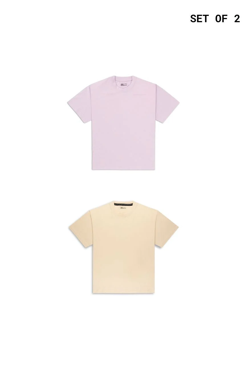 Pack of 2 Core T-shirts // Pastels