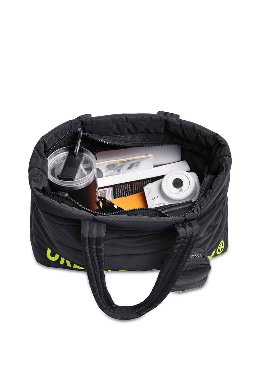 Pack of 2 Puffer bags // Neon On Black - Image 8