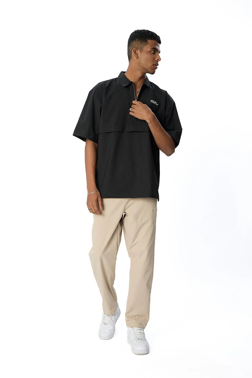 Versatile Relaxed Fit Trousers // Khaki - Image 4
