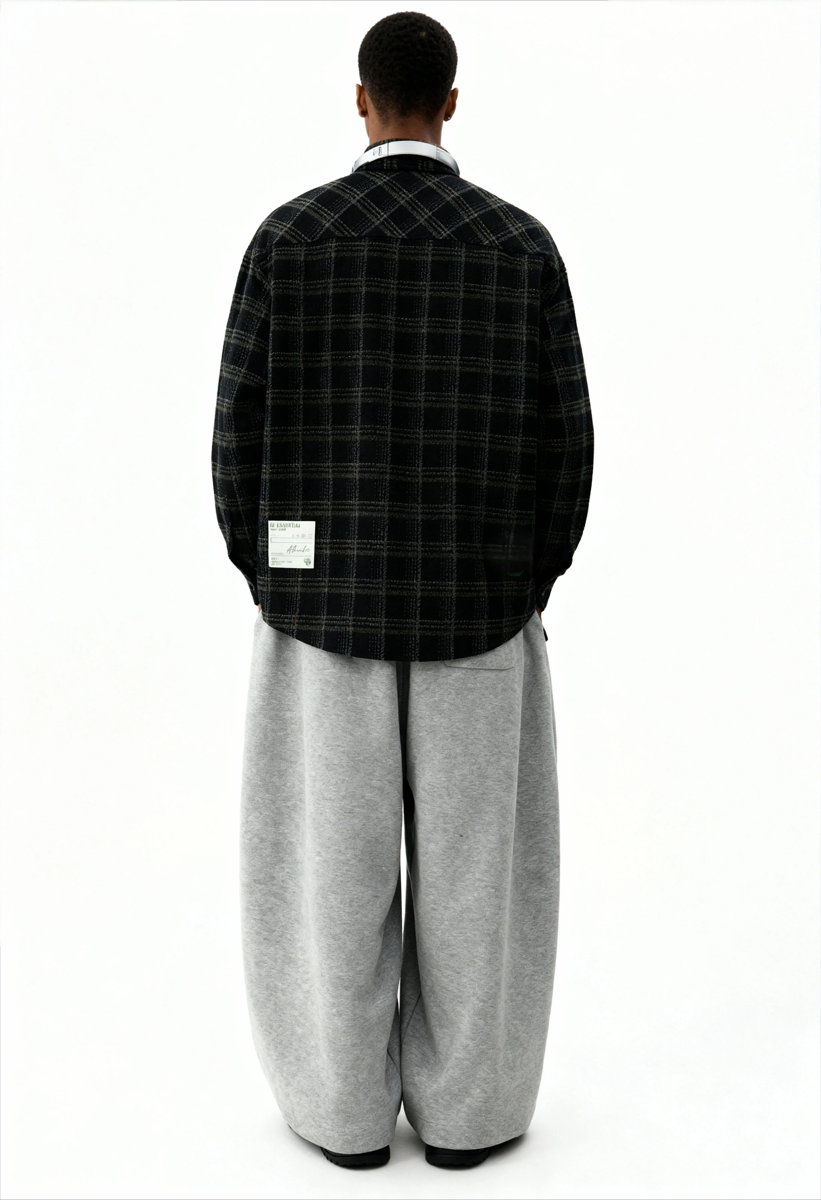 Plaid Long Sleeve Shirt // Black - Image 12