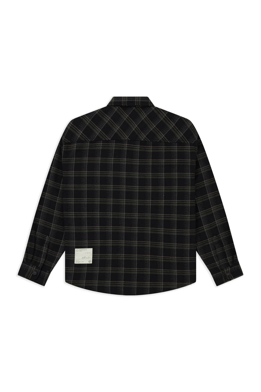 Plaid Long Sleeve Shirt // Black - Image 4