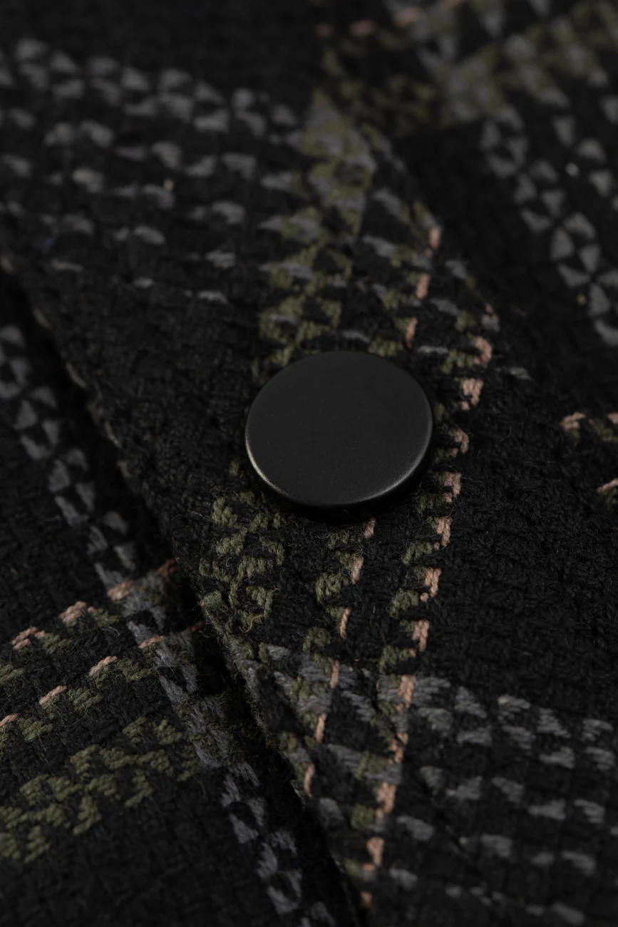 Plaid Long Sleeve Shirt // Black - Image 9