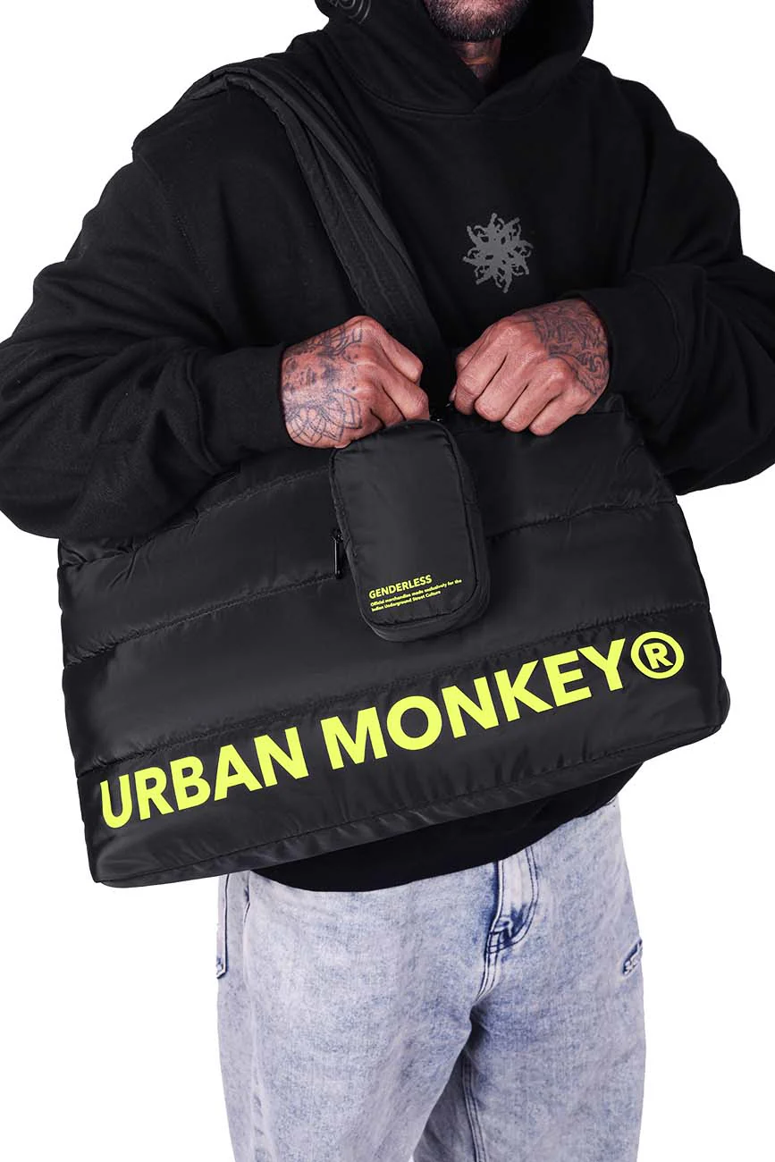 Puffer Shoulder Bag // Neon On Black - Image 11