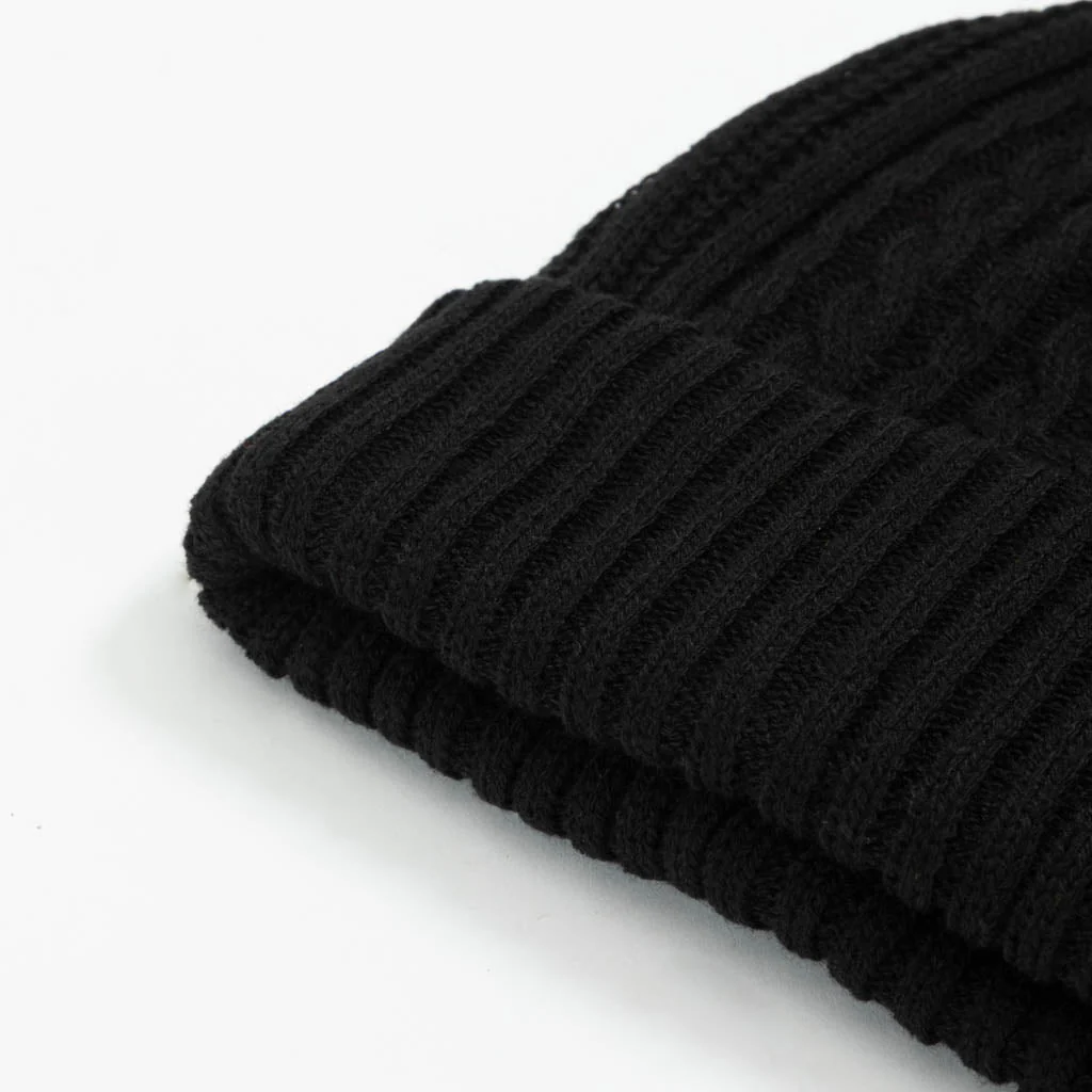 Recycled Fisherman Beanie // Black - Image 3
