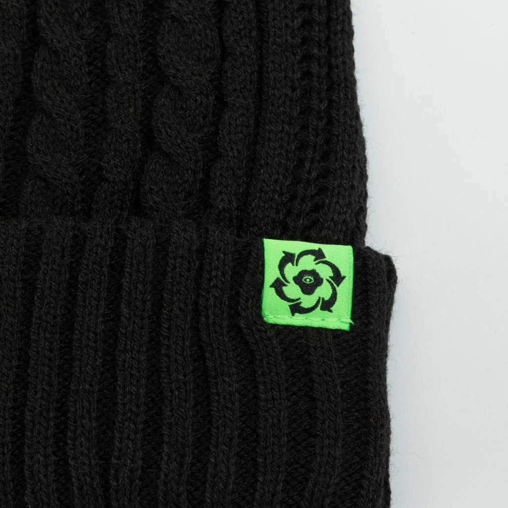 Recycled Fisherman Beanie // Black - Image 4