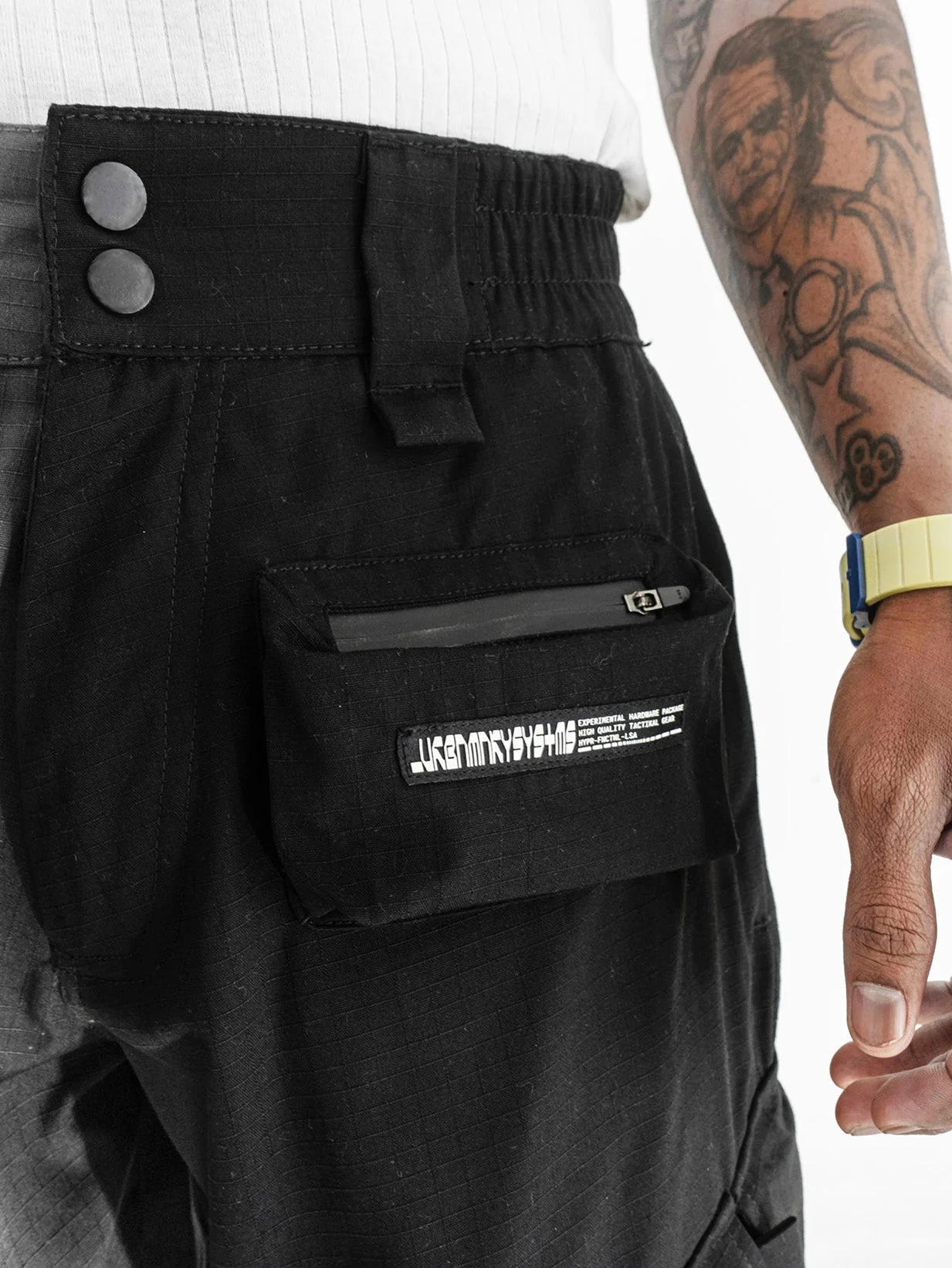 Ripstop Cargo Pants // Black - Image 4