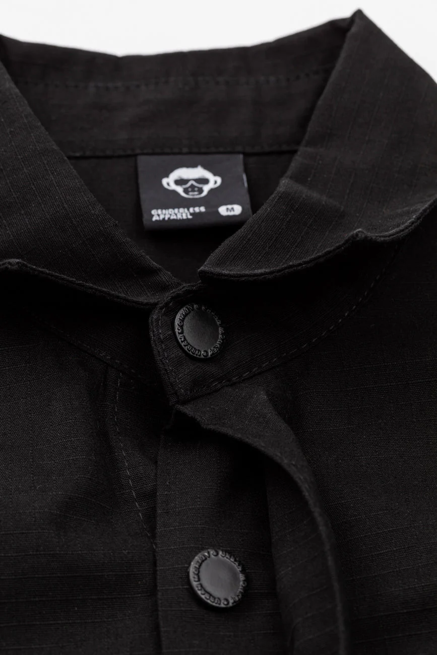 Ripstop Shacket // Black - Image 11