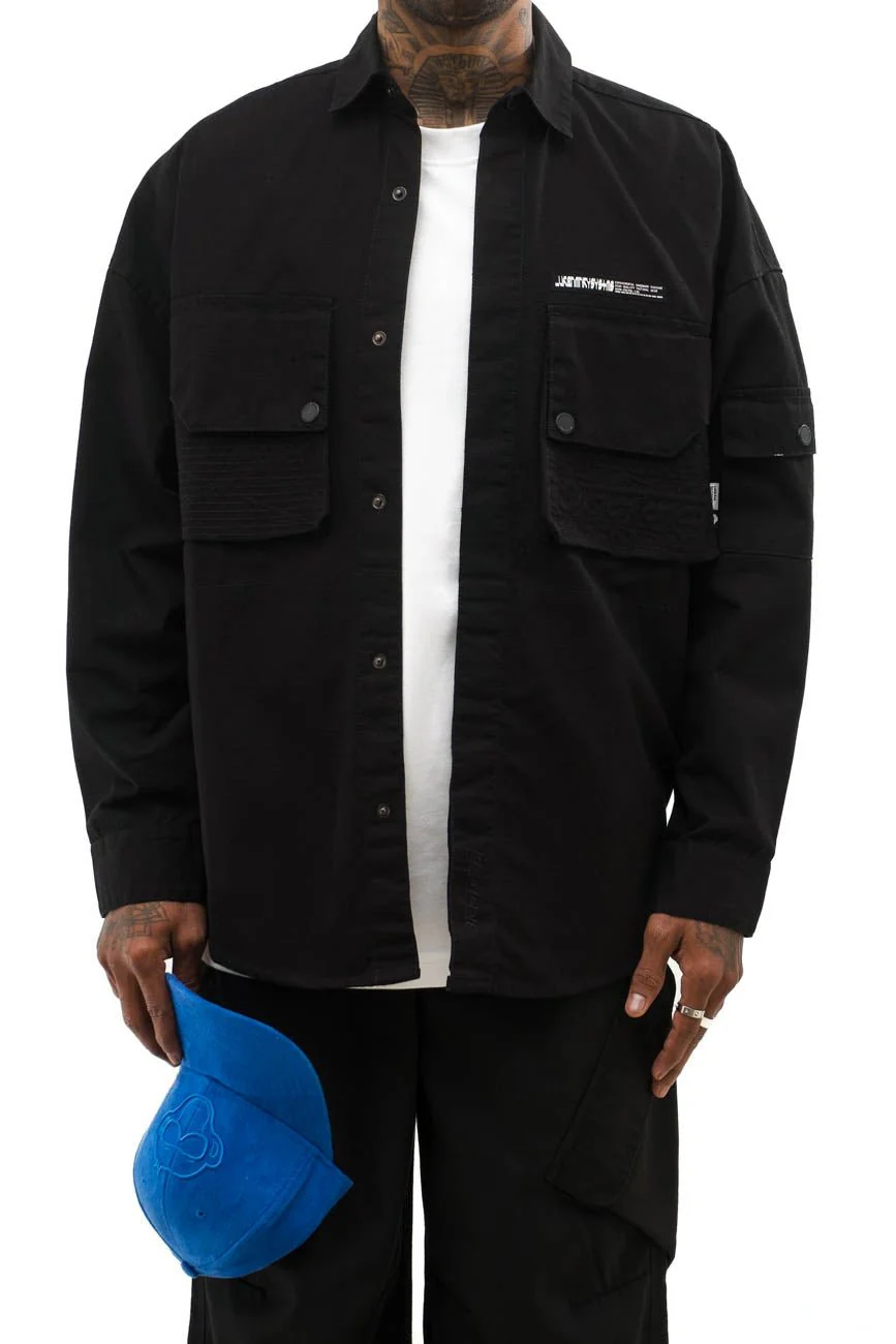 Ripstop Shacket // Black - Image 3