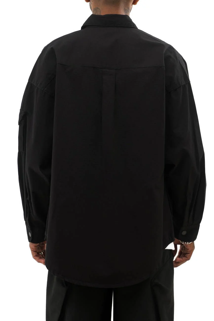 Ripstop Shacket // Black - Image 4