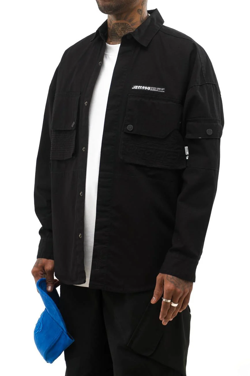 Ripstop Shacket // Black - Image 5