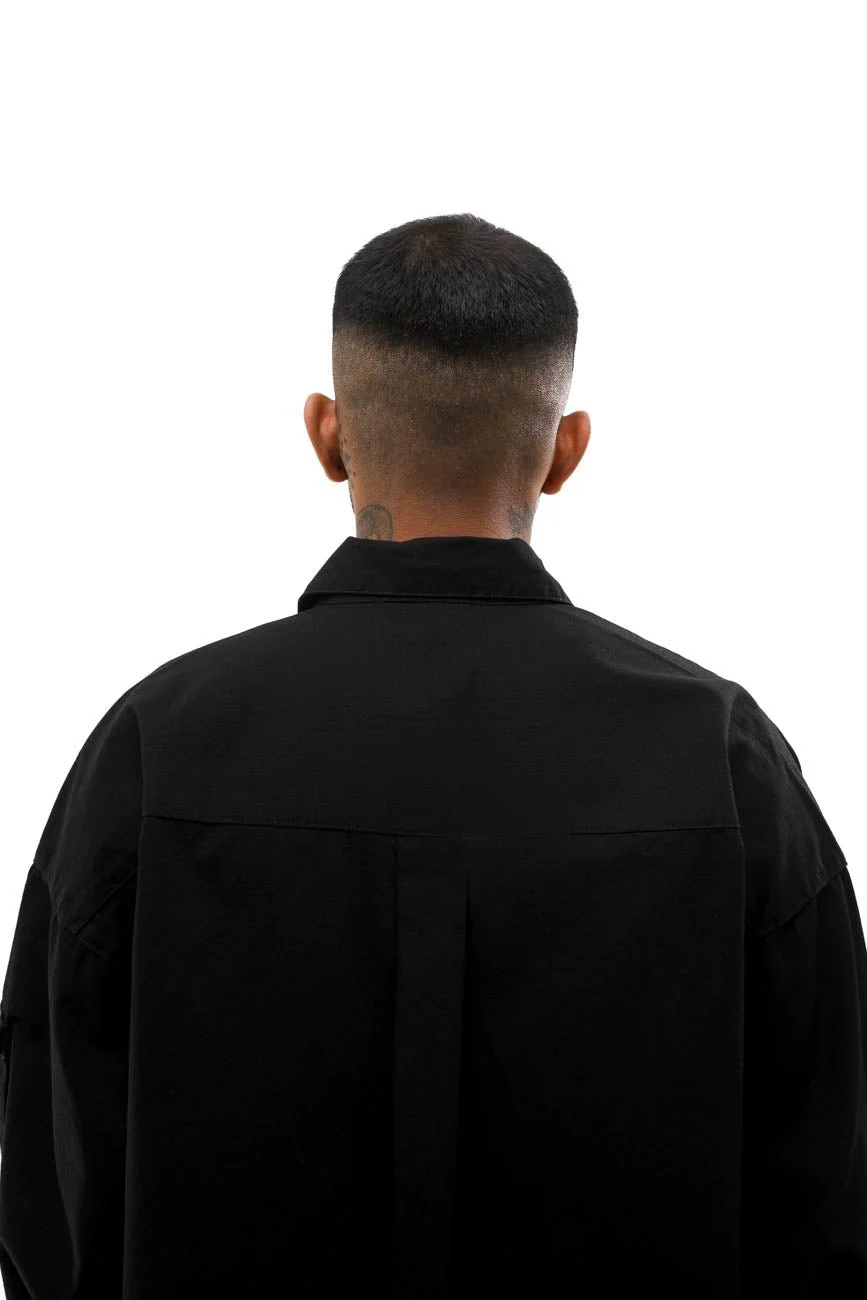 Ripstop Shacket // Black - Image 7