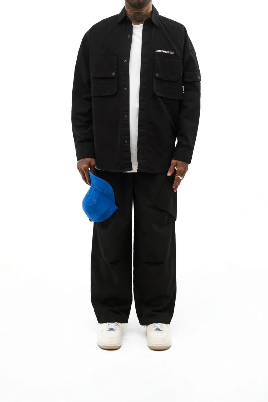 Ripstop Shacket // Black - Image 8
