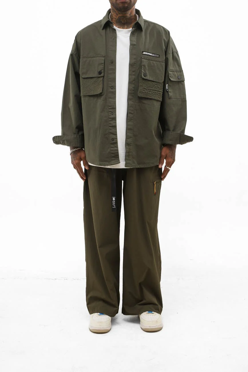Ripstop Shacket // Olive Green - Image 7
