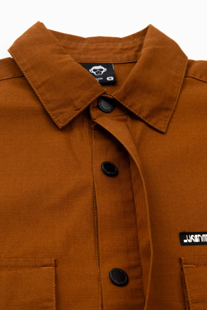 Ripstop Shacket // Tan Brown - Image 13