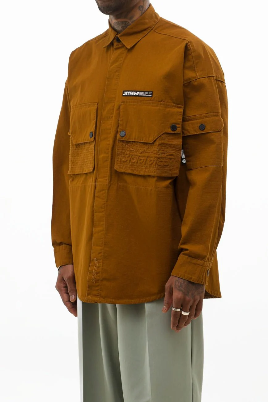 Ripstop Shacket // Tan Brown - Image 4