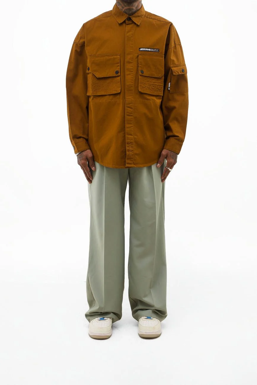 Ripstop Shacket // Tan Brown - Image 8