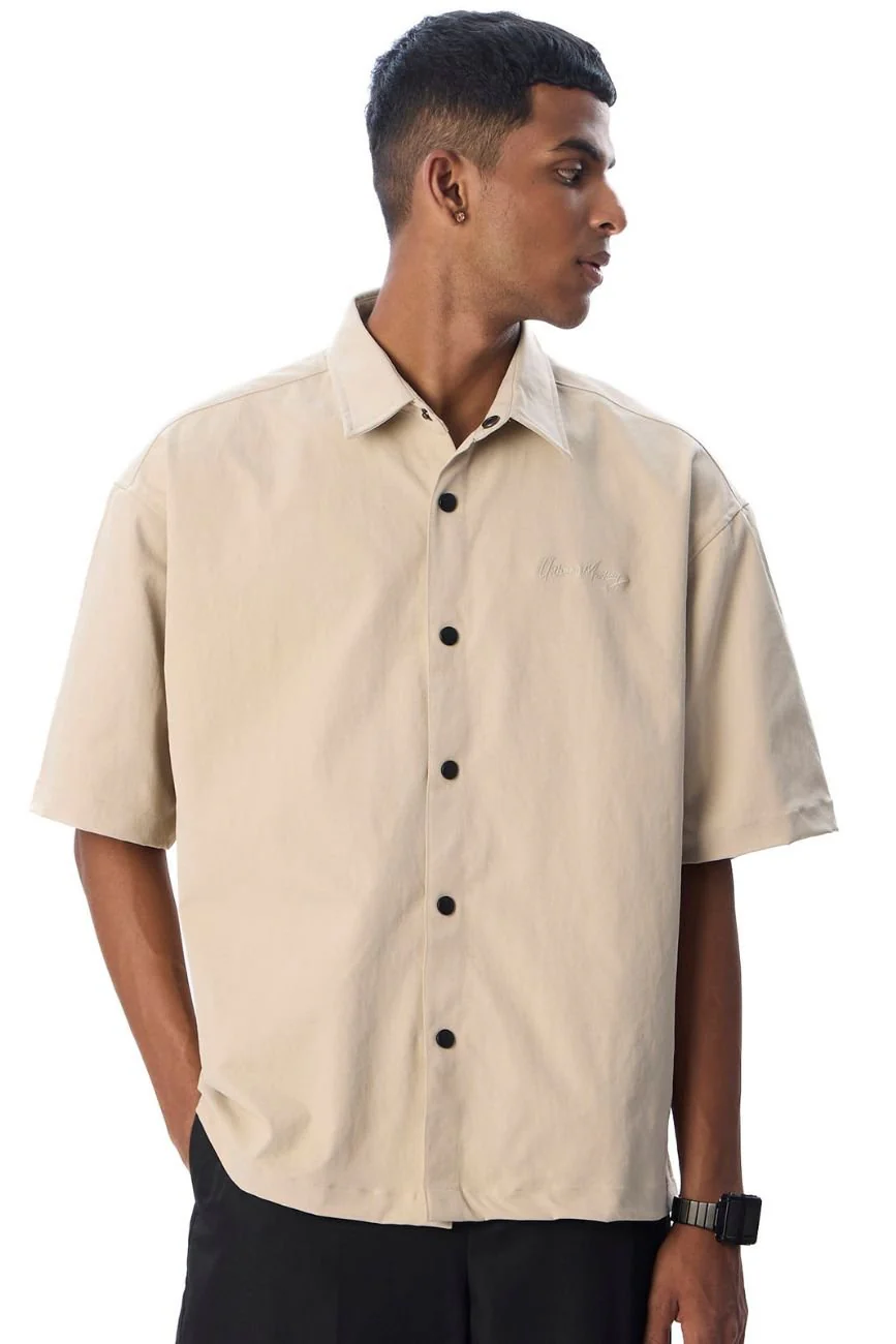 Short Sleeve Polo Shirt // Khaki - Image 4