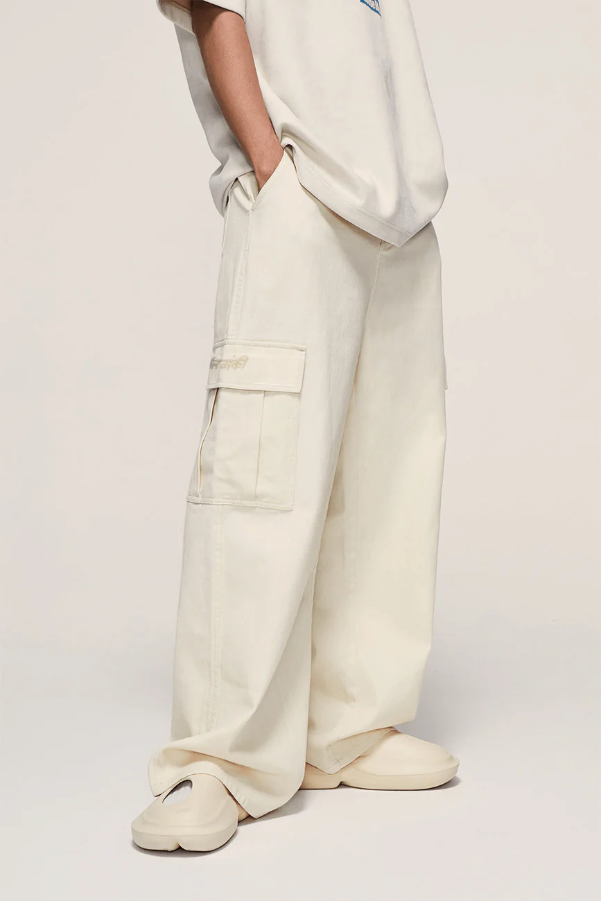 Streetwear Cargo Pants // White - Image 2