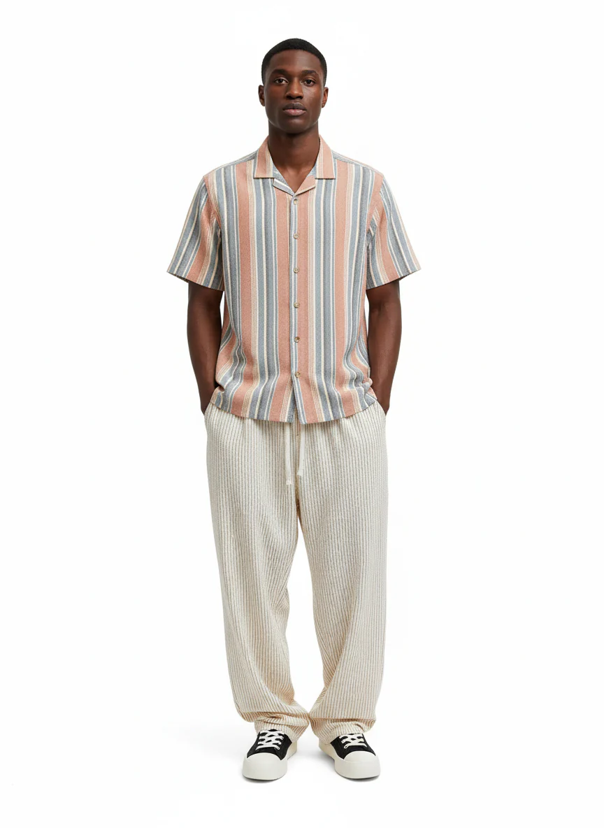 Sunset Stripe Resort Shirt - Image 2