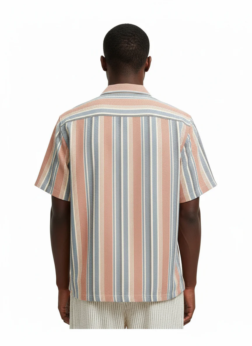 Sunset Stripe Resort Shirt - Image 3