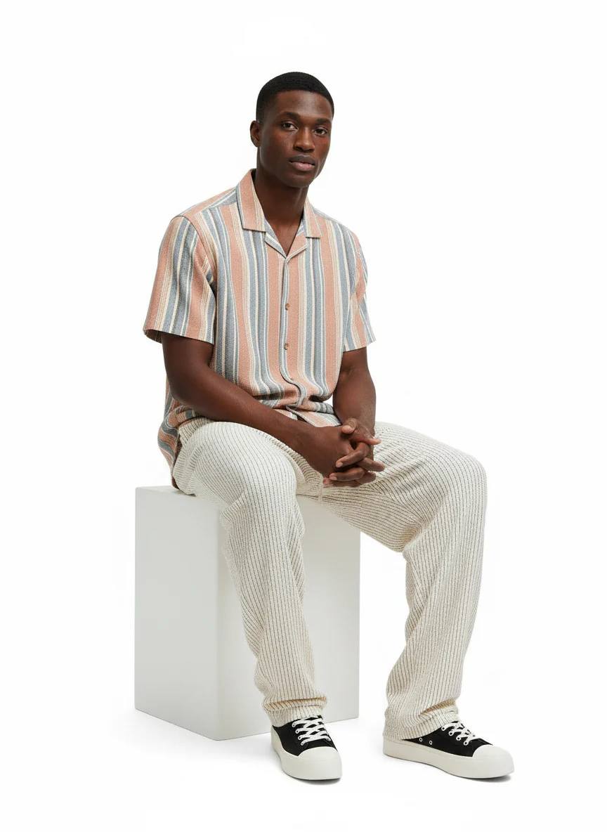 Sunset Stripe Resort Shirt - Image 4