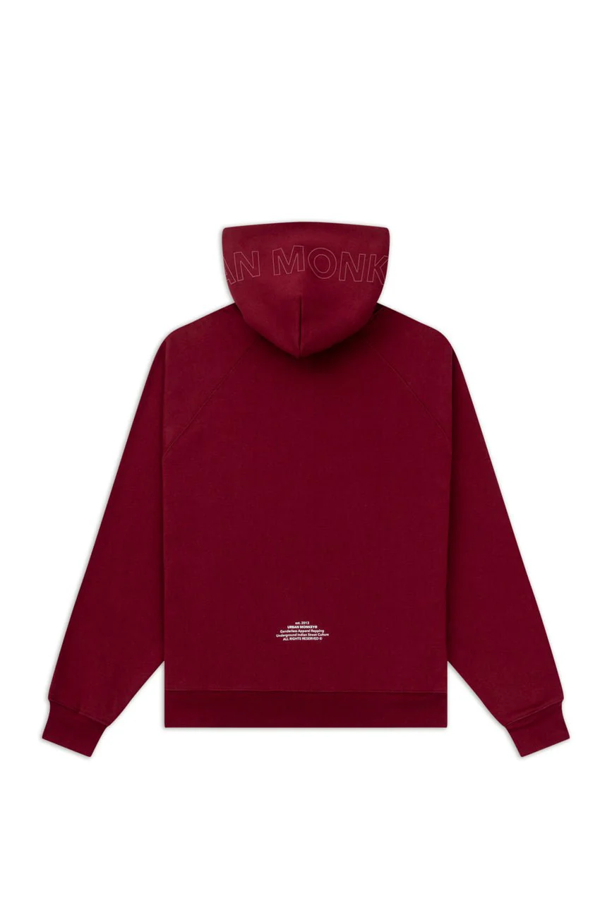UM Core Hoodie // Burgundy Velvet - Image 2