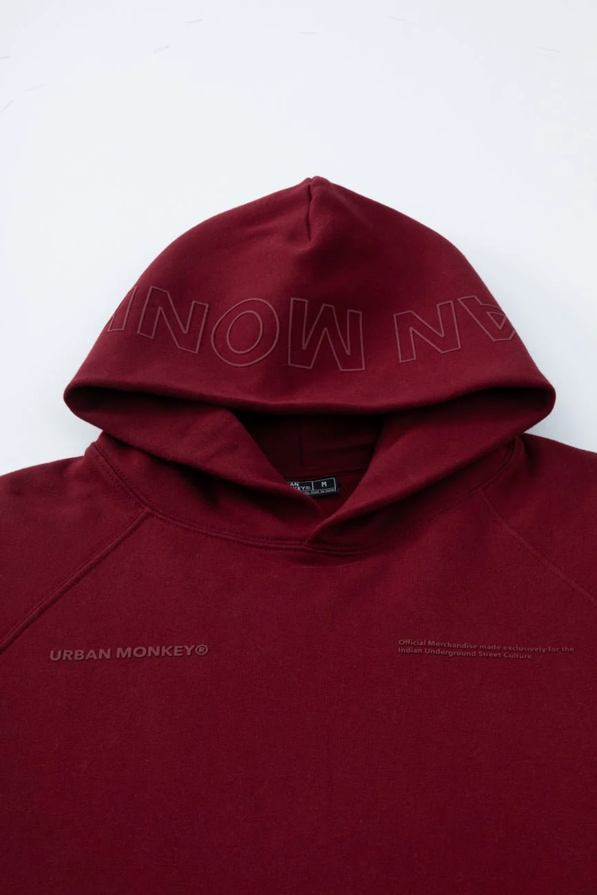 UM Core Hoodie // Burgundy Velvet - Image 3