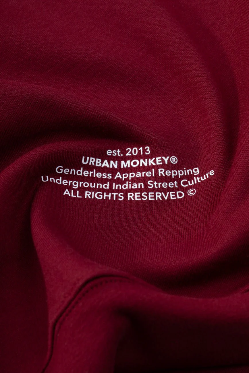 UM Core Hoodie // Burgundy Velvet - Image 7