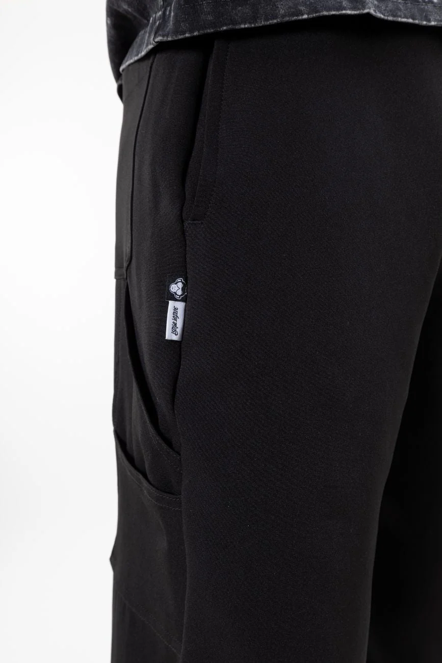 Upgraded Relaxed Straight-Cut Track Pants // Black - Image 4