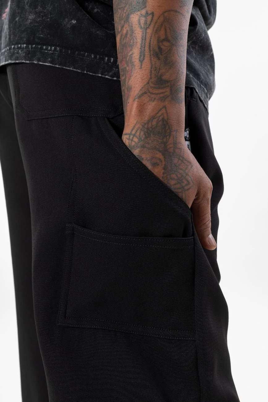 Upgraded Relaxed Straight-Cut Track Pants // Black - Image 7