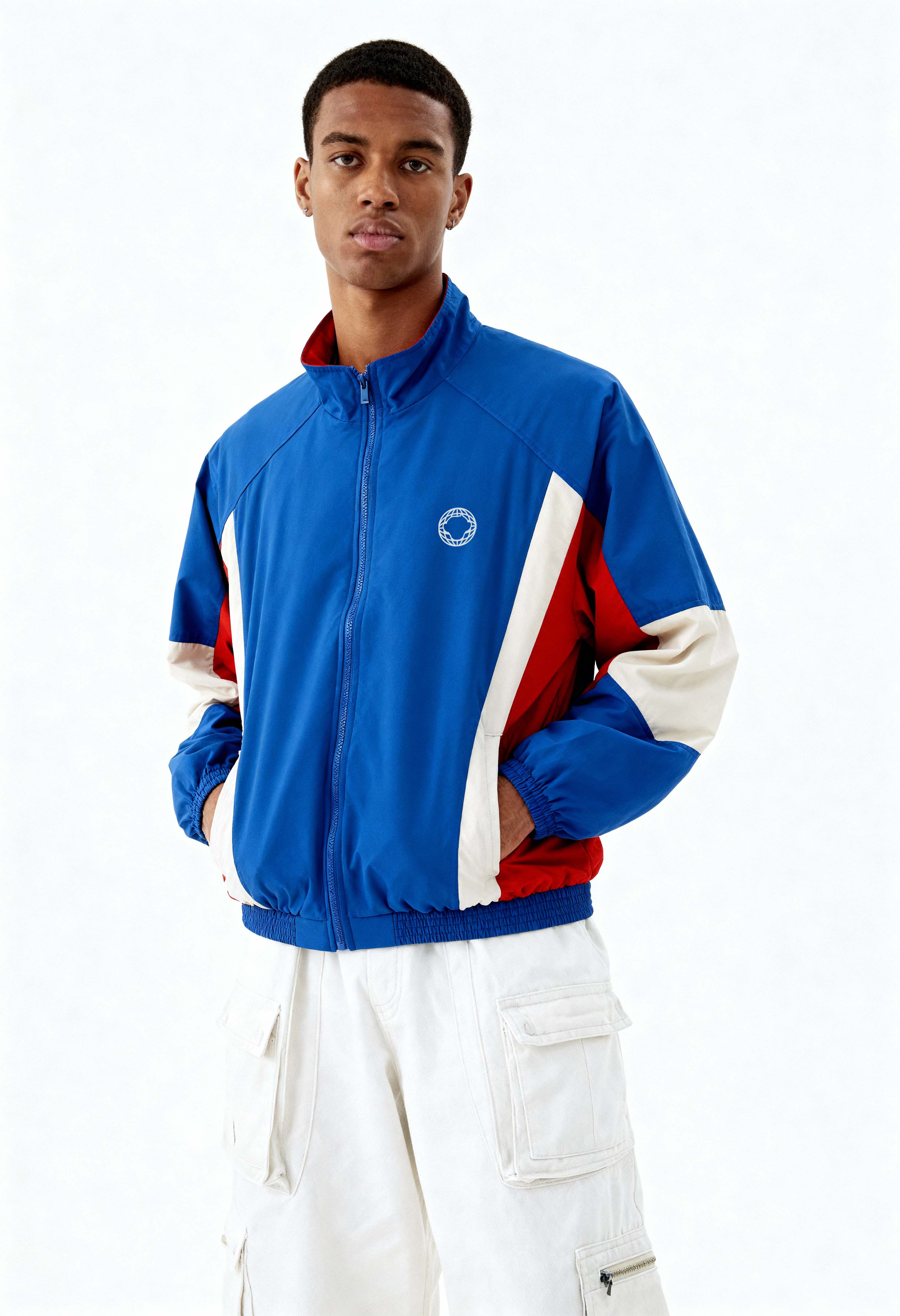 Vintage 80’s Track Jacket // Blue - Image 4