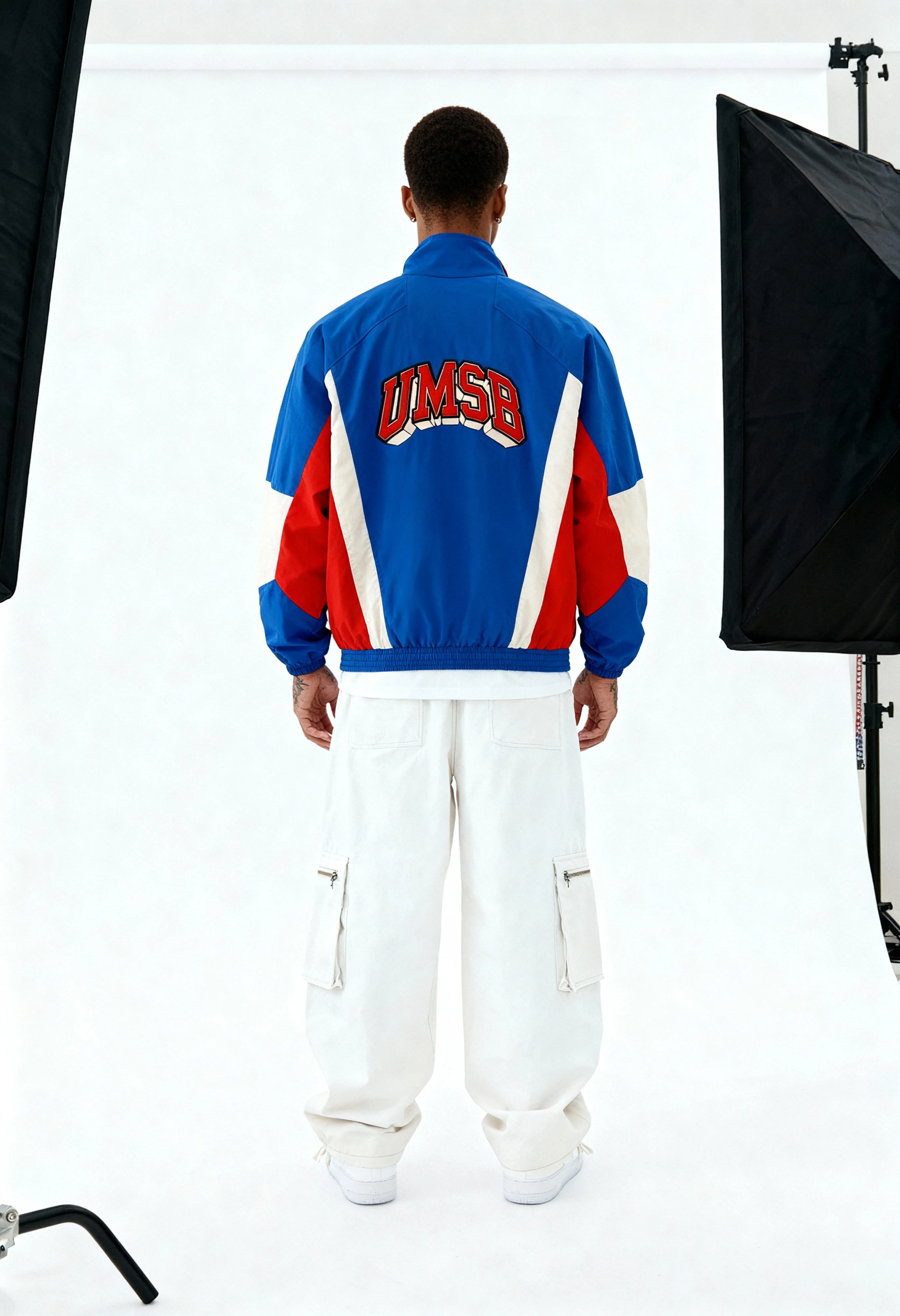 Vintage 80’s Track Jacket // Blue - Image 7