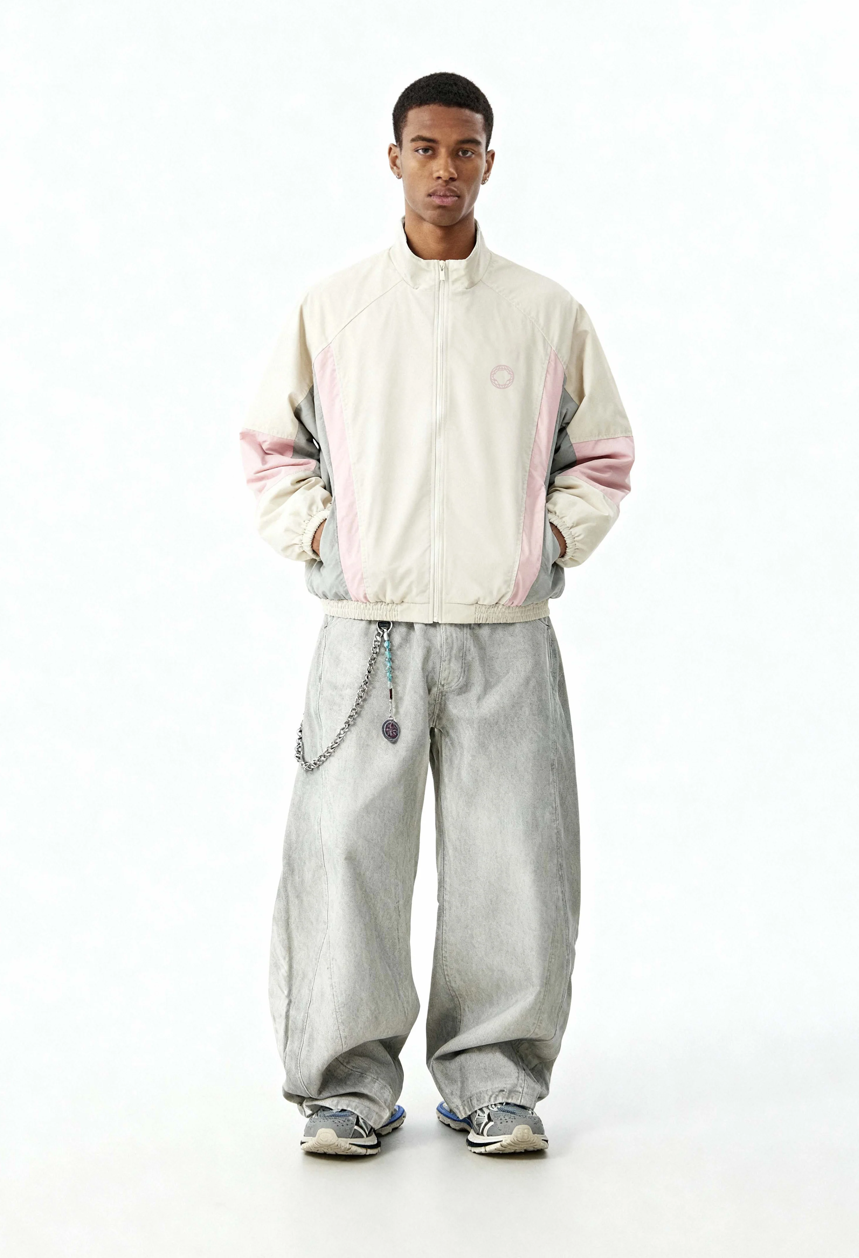 Vintage 80’s Track Jacket // Off-White - Image 3
