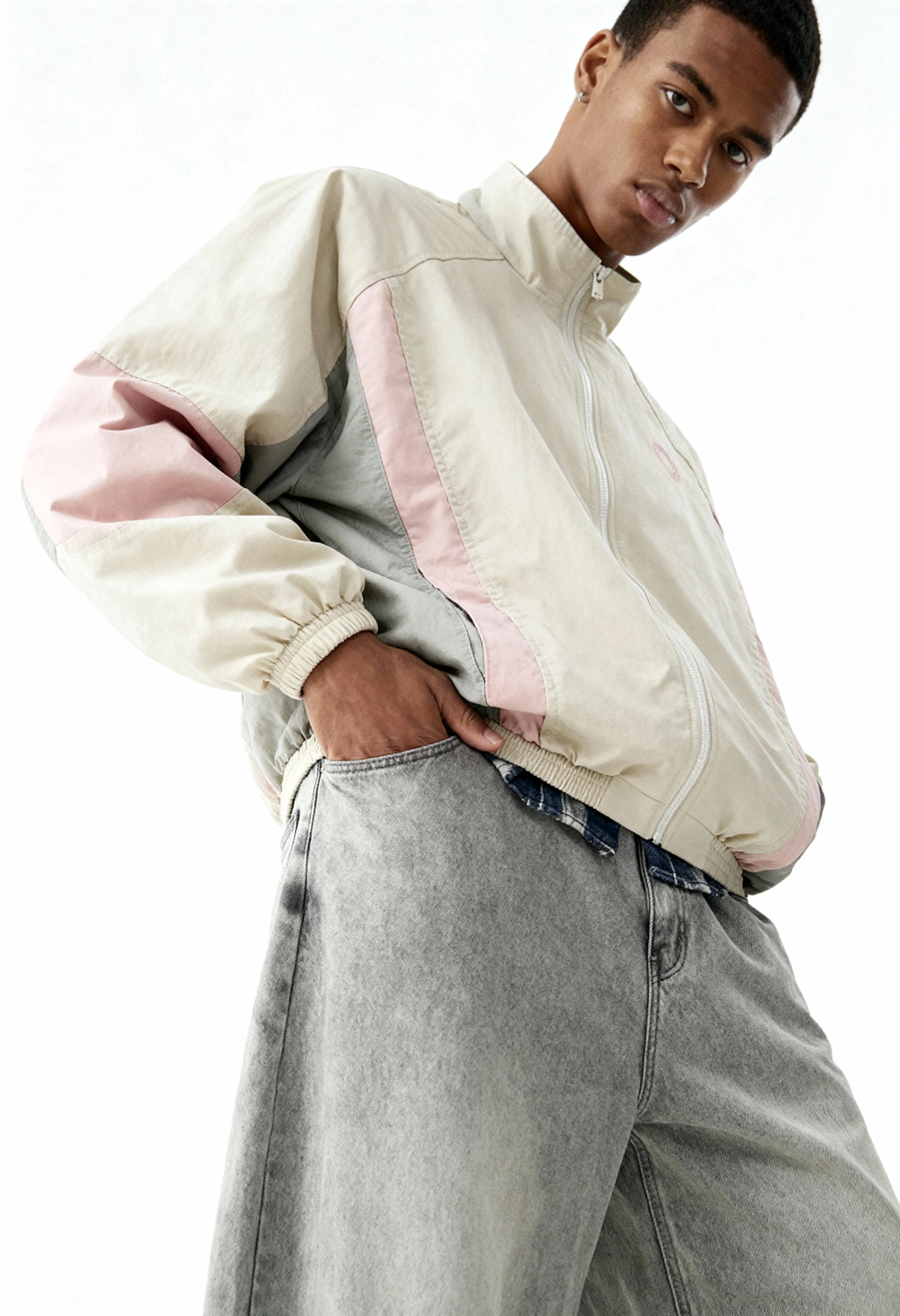 Vintage 80’s Track Jacket // Off-White - Image 5