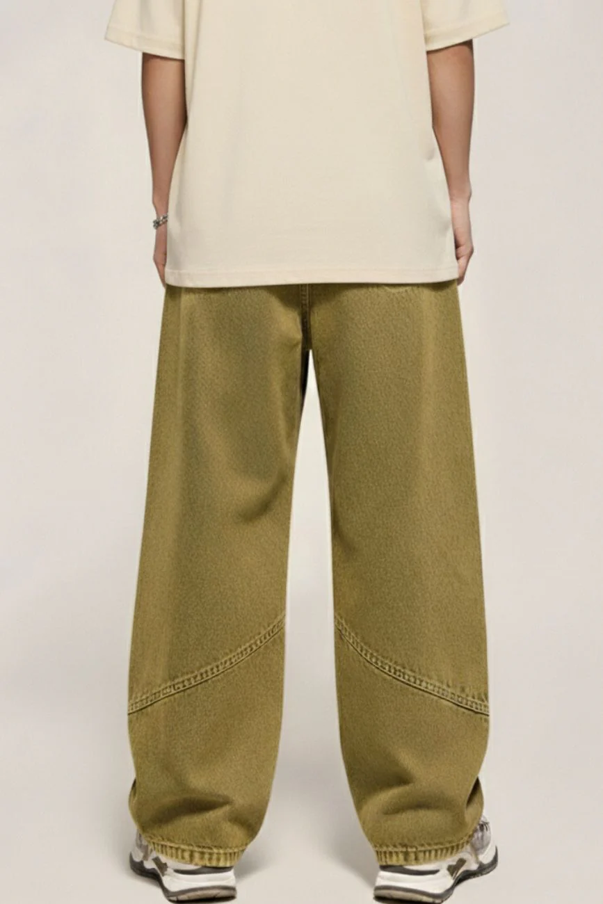 Vintage Cut and Sew Denims // Faded Olive - Image 3