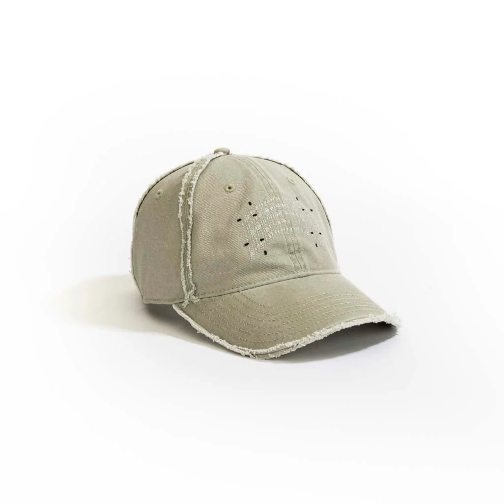 Washed Denim Baseball Cap // Grey - Image 2