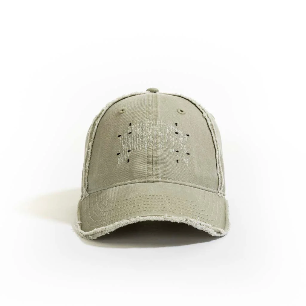 Washed Denim Baseball Cap // Grey - Image 3
