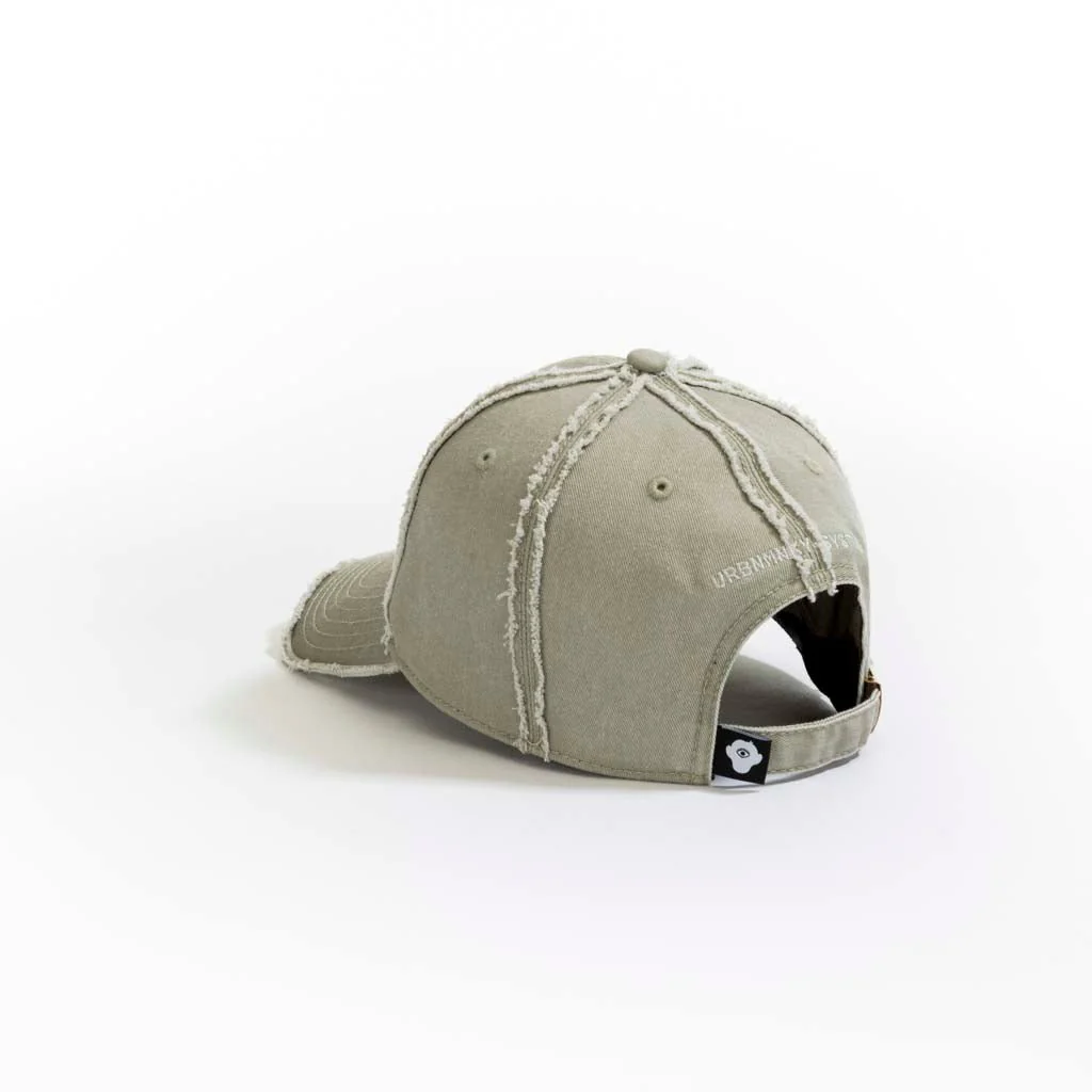 Washed Denim Baseball Cap // Grey - Image 4
