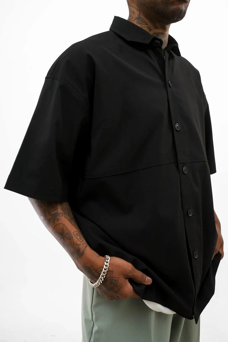 Zip Pocket Shirt // Black - Image 3