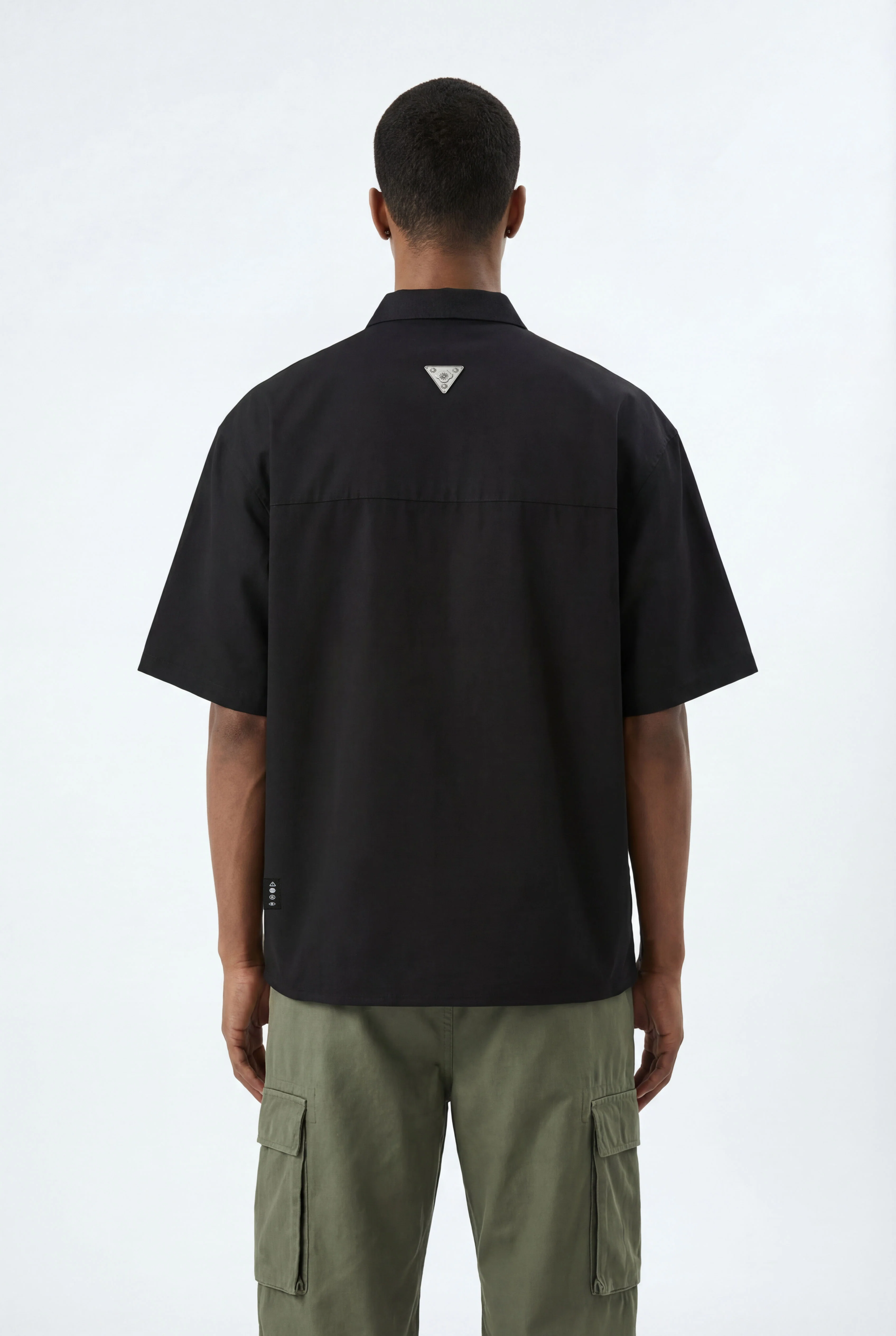 Zip Up Shirt // Black - Image 3
